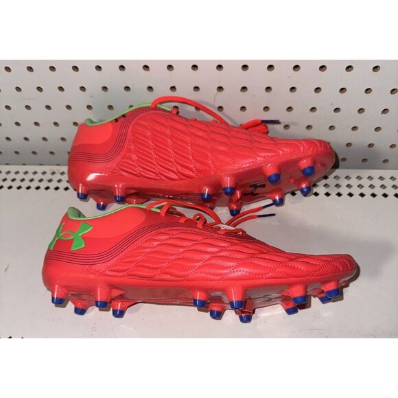 Under Armour Magnetico Pro 3 FG Womens Soccer Cleats Size 11.5 Red Green Blue - Picture 5 of 8